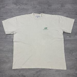 Joe Freshgoods New Balance Shirt Mens 2XL Cream Tee T-Shirt Streetwear Logo